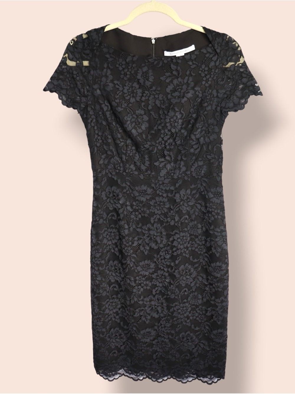 Diane Von Furstenberg Black Lace Midi Dress Women’s Size 2 Designer